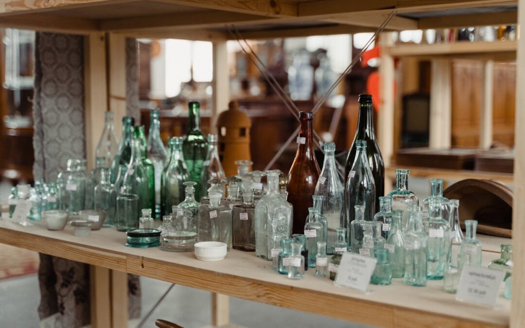 antique crystal glassware